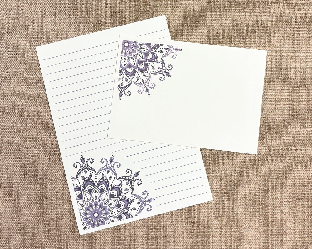 Letter Writing Set - Purple