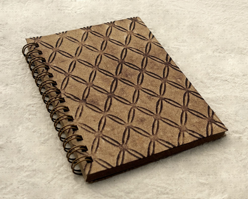 Small embossed notebook - Tan