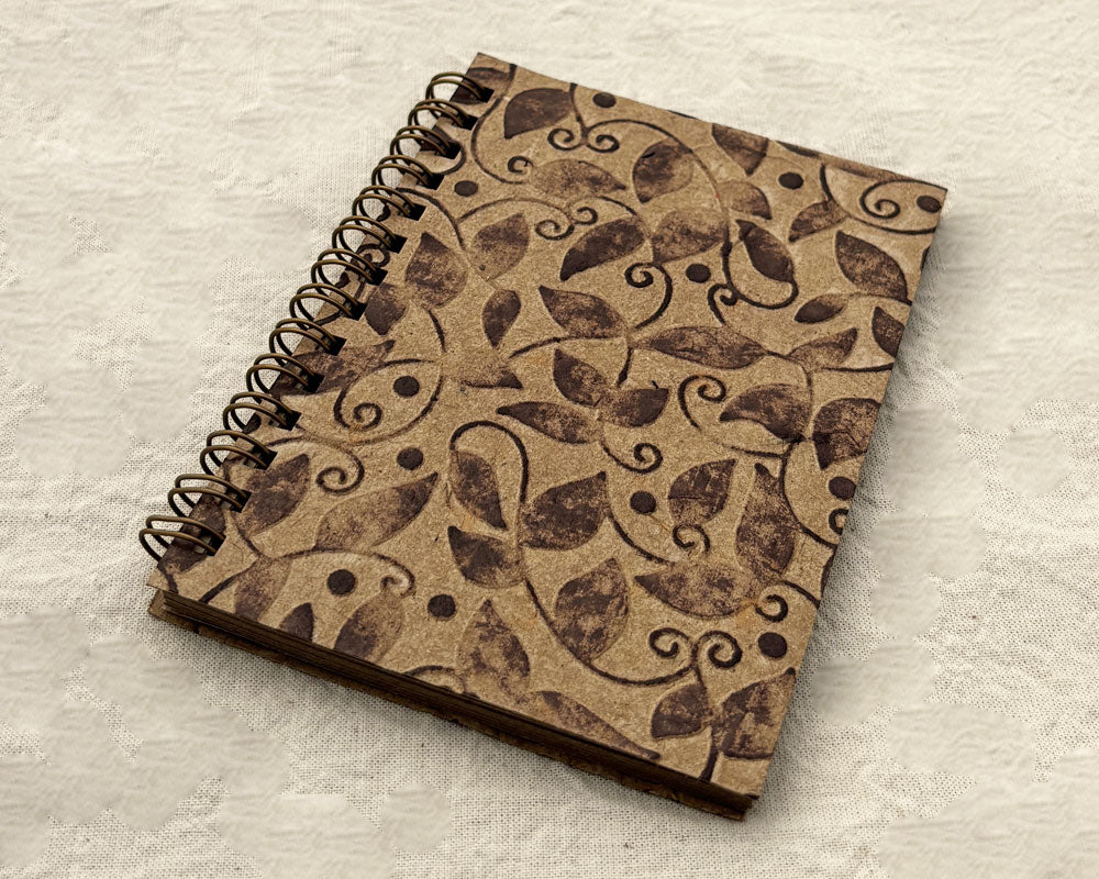 Small embossed notebook - Tan