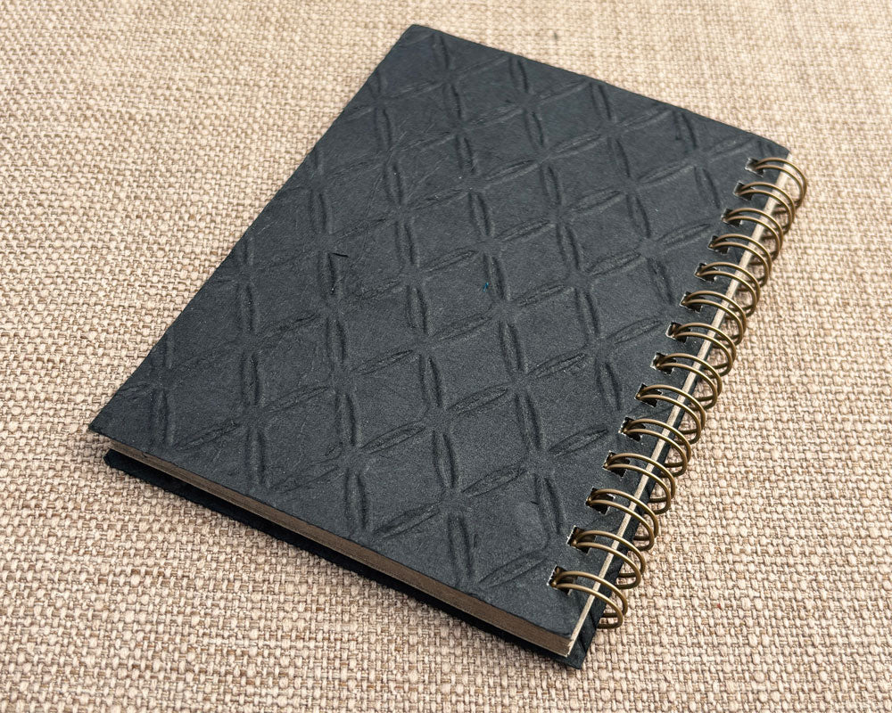 Small embossed notebook - Black