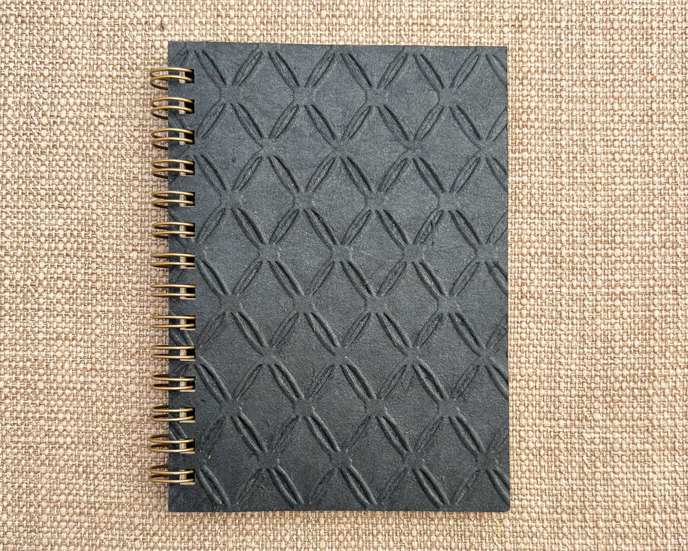 Small embossed notebook - Black