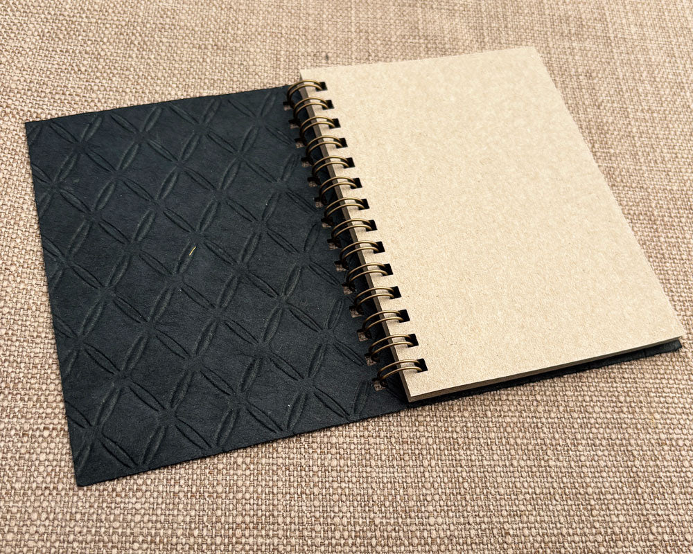 Small embossed notebook - Black