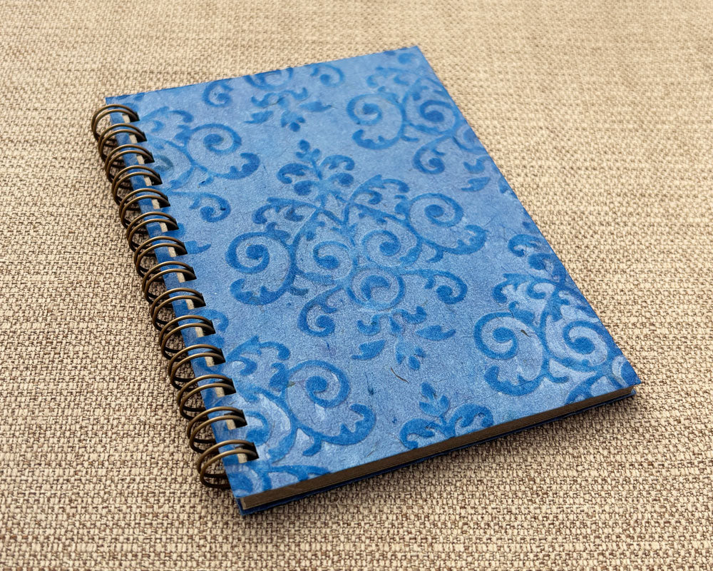 Small embossed notebook - Sky Blue