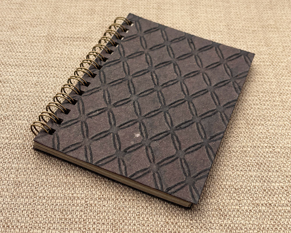 Small embossed notebook - Chocolate