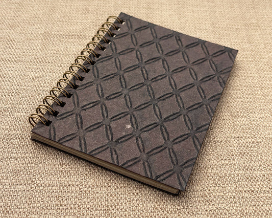 Small embossed notebook - Chocolate