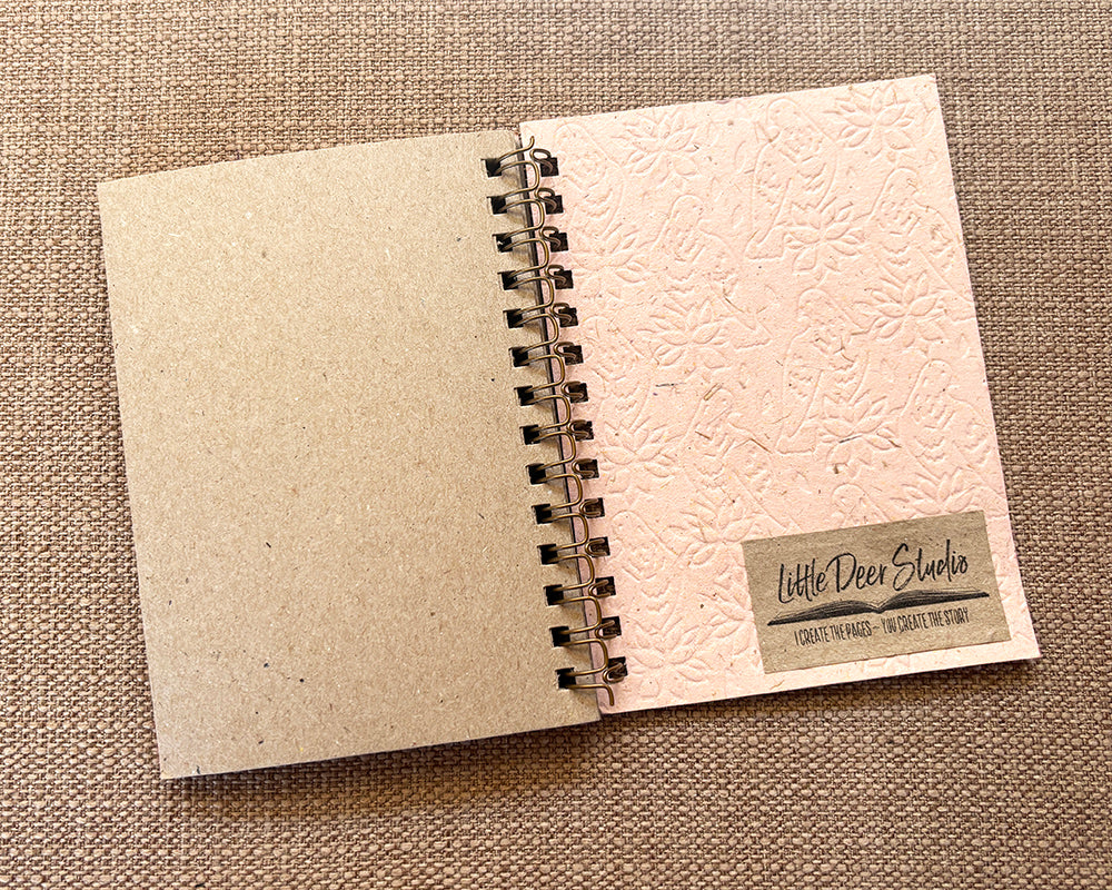 Small embossed notebook - Pale Pink