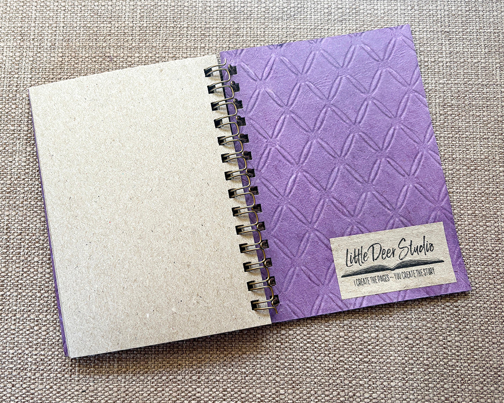 Small embossed notebook - Lavender