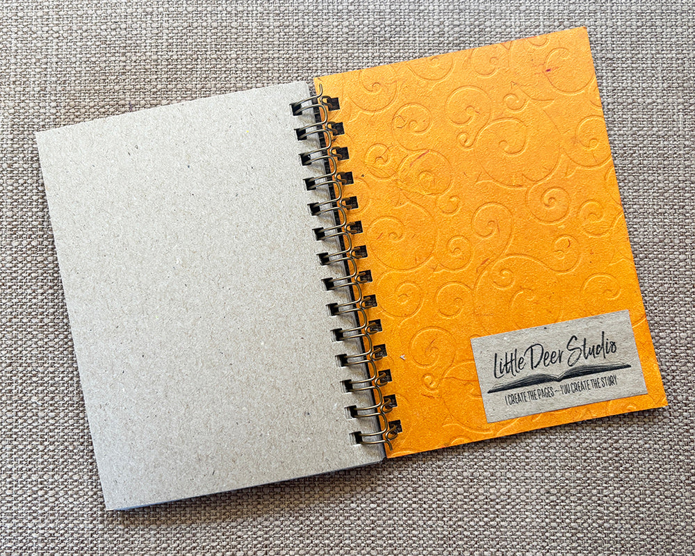 Small embossed notebook - Golden Yellow