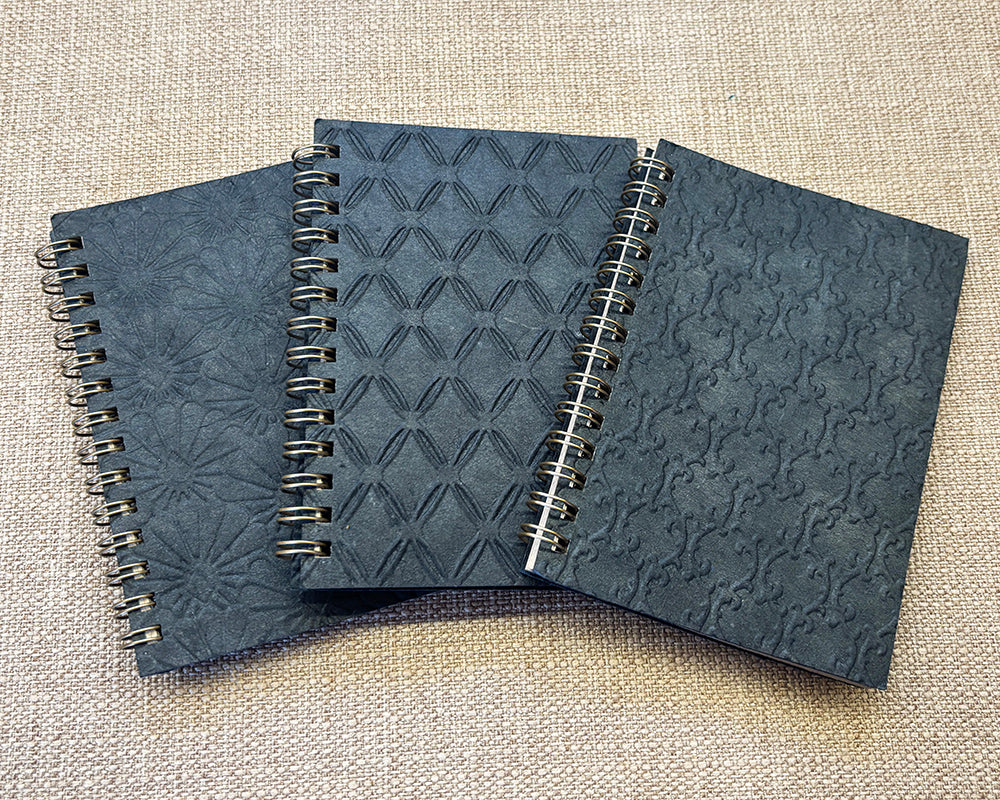 Small embossed notebook - Black