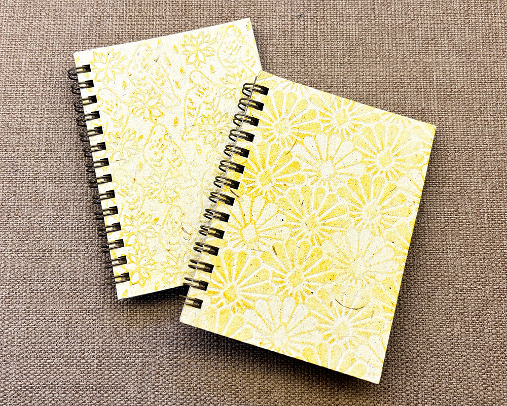 Small embossed notebook - Lemon