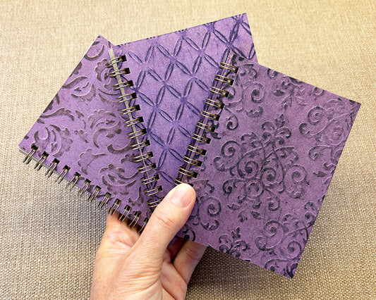 Small embossed notebook - Lavender