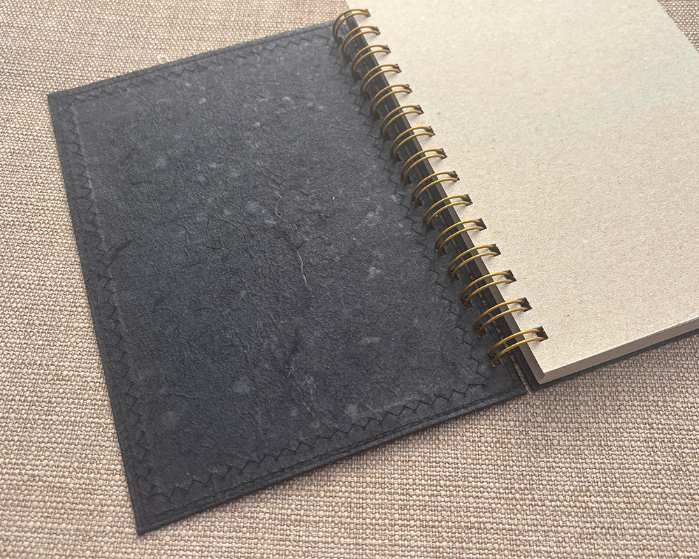 A5 Patchwork Notebook Red & Black
