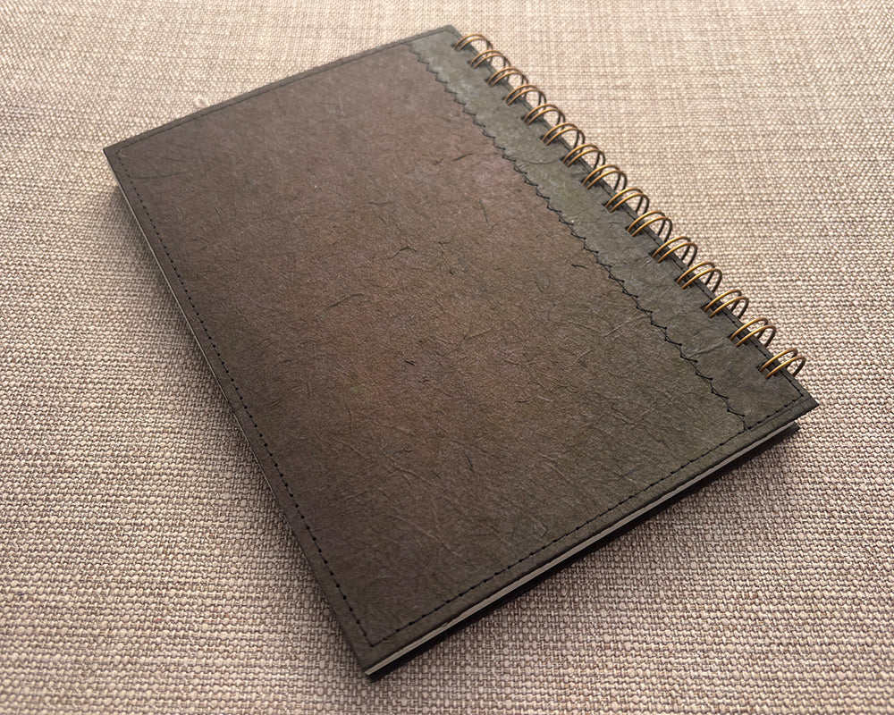 A5 Patchwork Notebook Brown