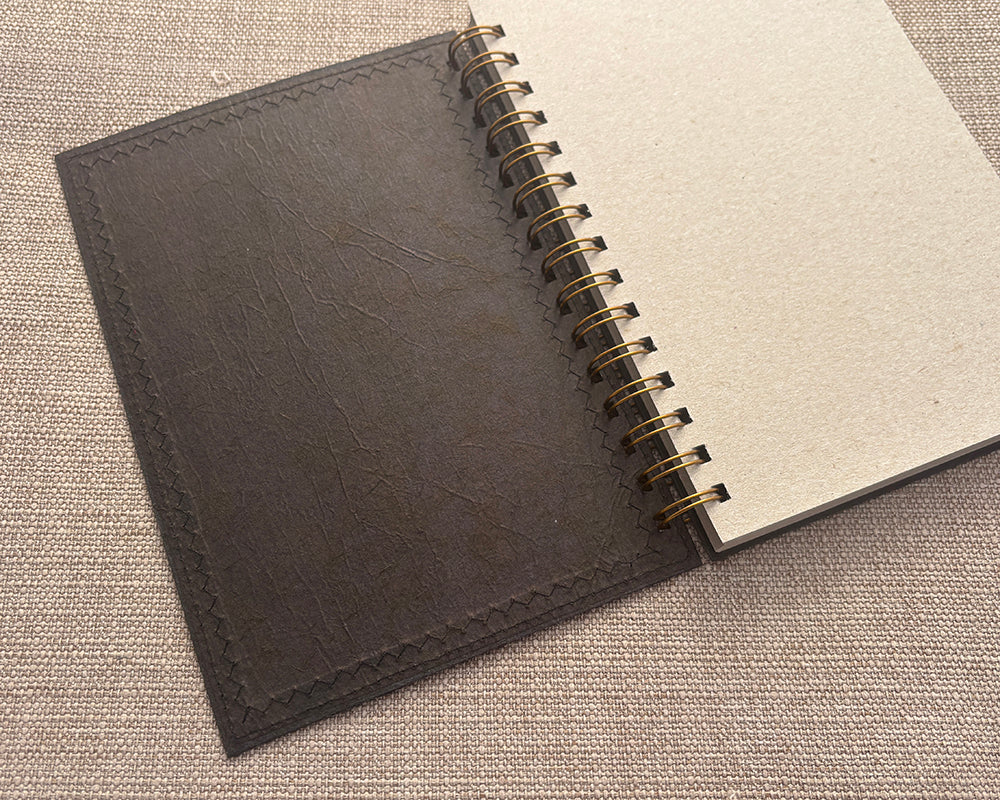 A5 Patchwork Notebook Brown
