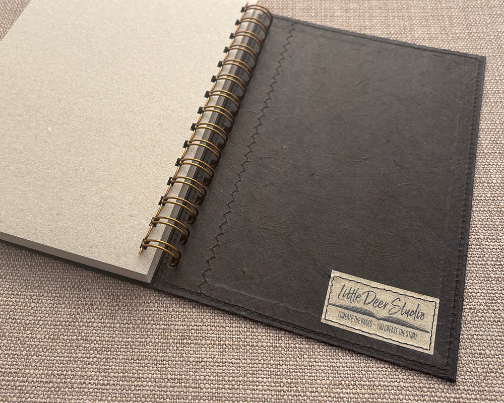 A5 Patchwork Notebook Brown