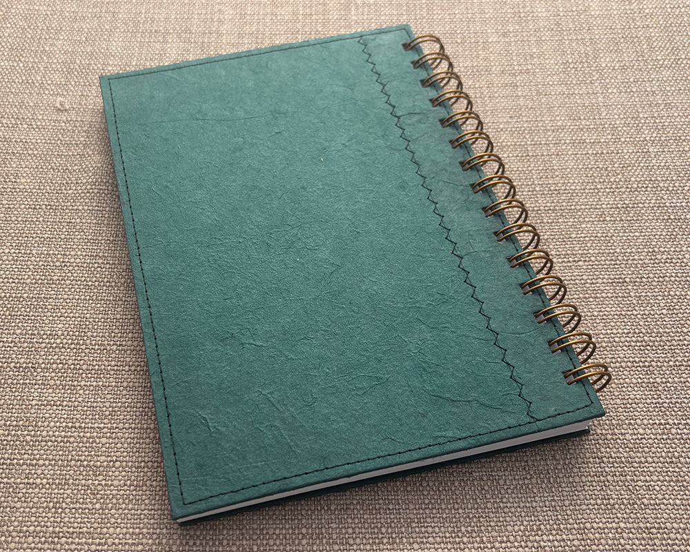 A5 Patchwork Notebook Green