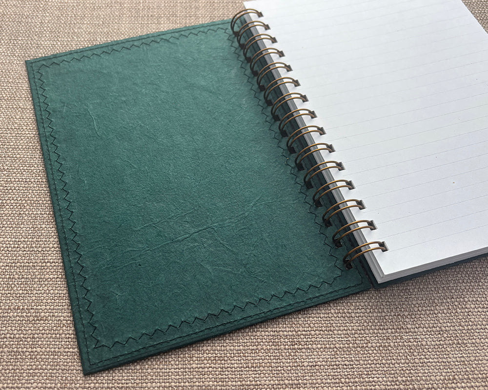 A5 Patchwork Notebook Green