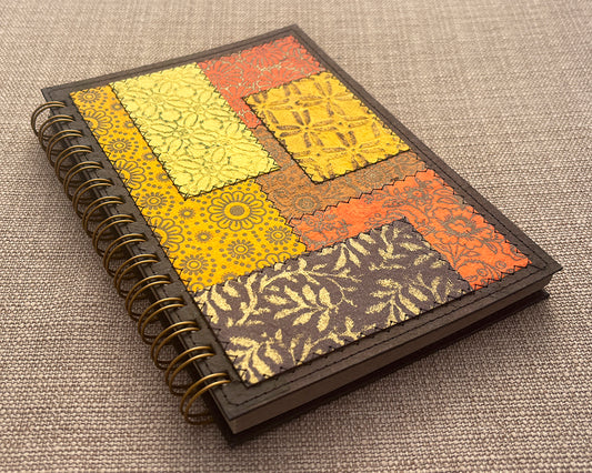 A5 Patchwork Notebook Autumn Colours