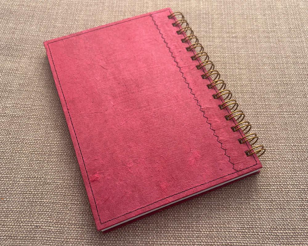 A5 Patchwork Notebook Pink