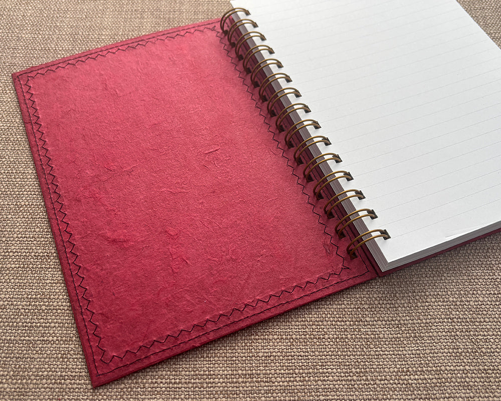 A5 Patchwork Notebook Pink