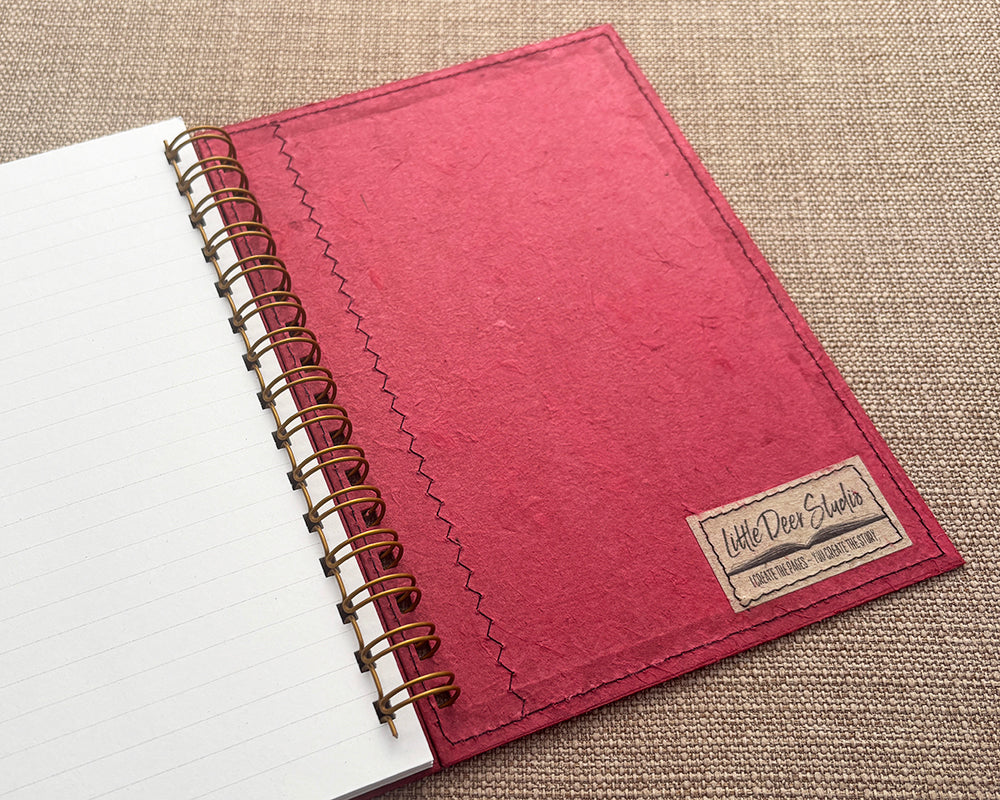 A5 Patchwork Notebook Pink