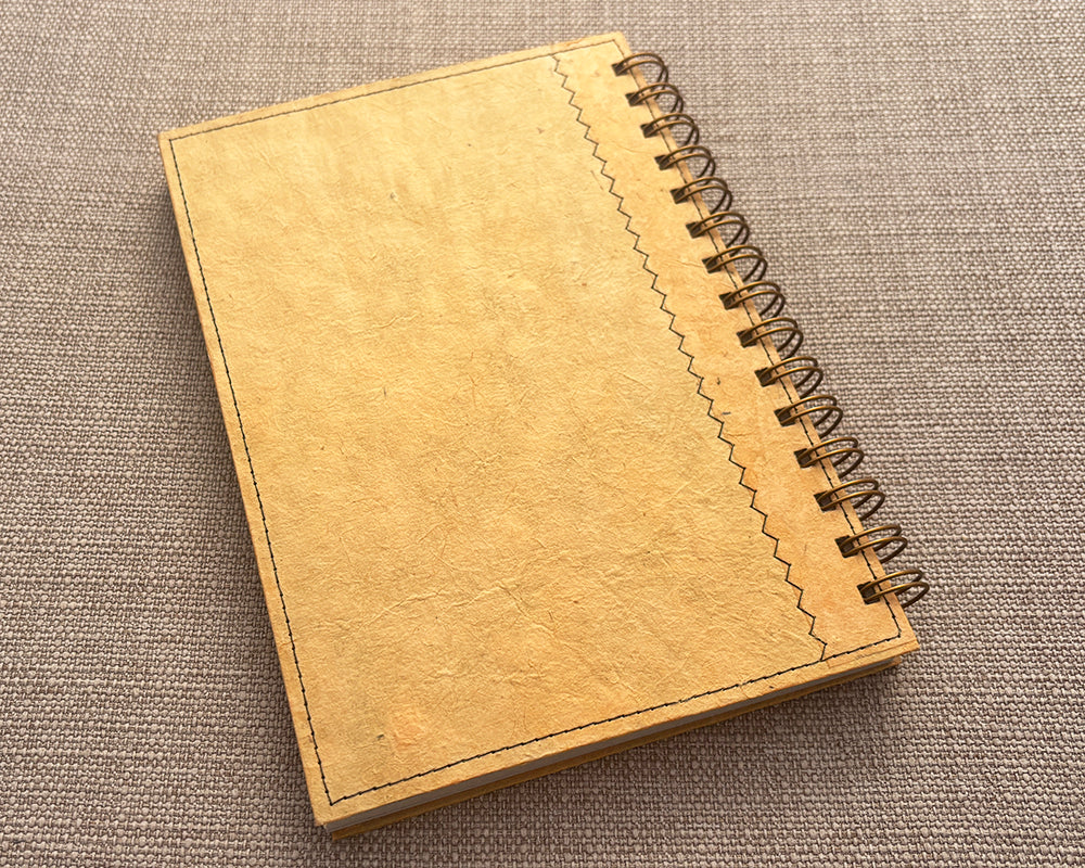A5 Patchwork Notebook Yellow