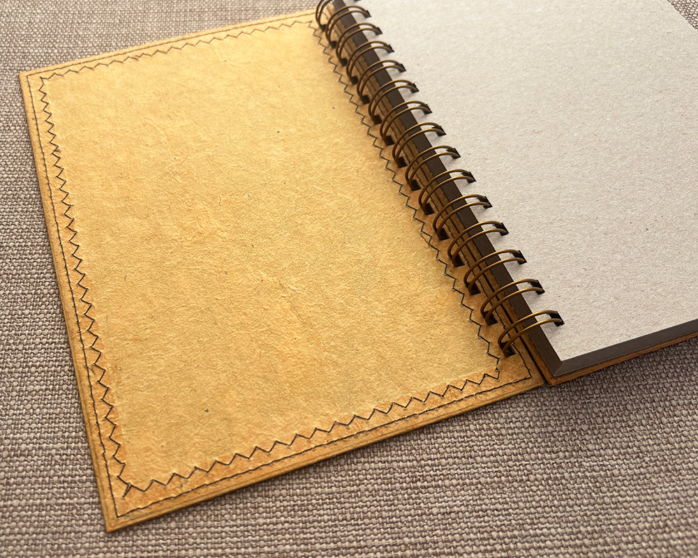 A5 Patchwork Notebook Yellow