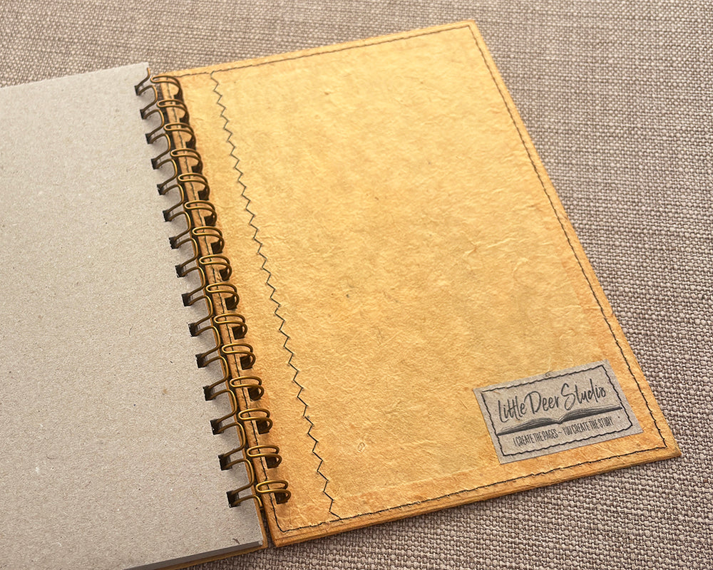 A5 Patchwork Notebook Yellow
