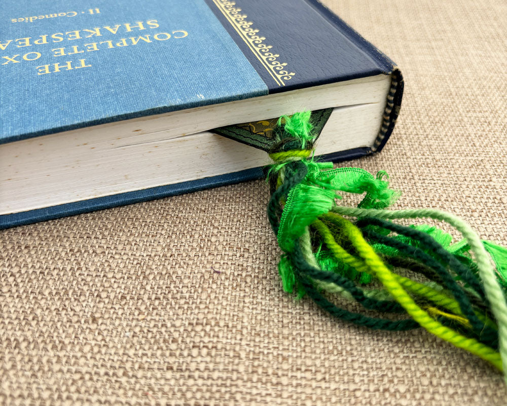 Patchwork Bookmark - Green