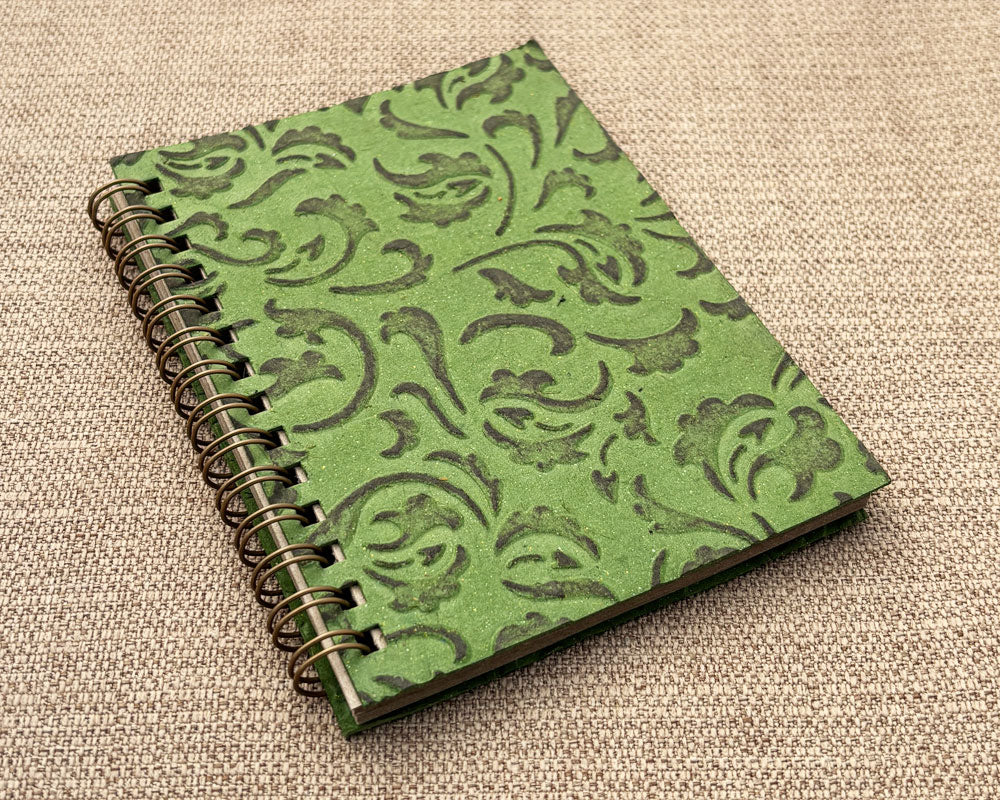 Small embossed notebook - Forest Green