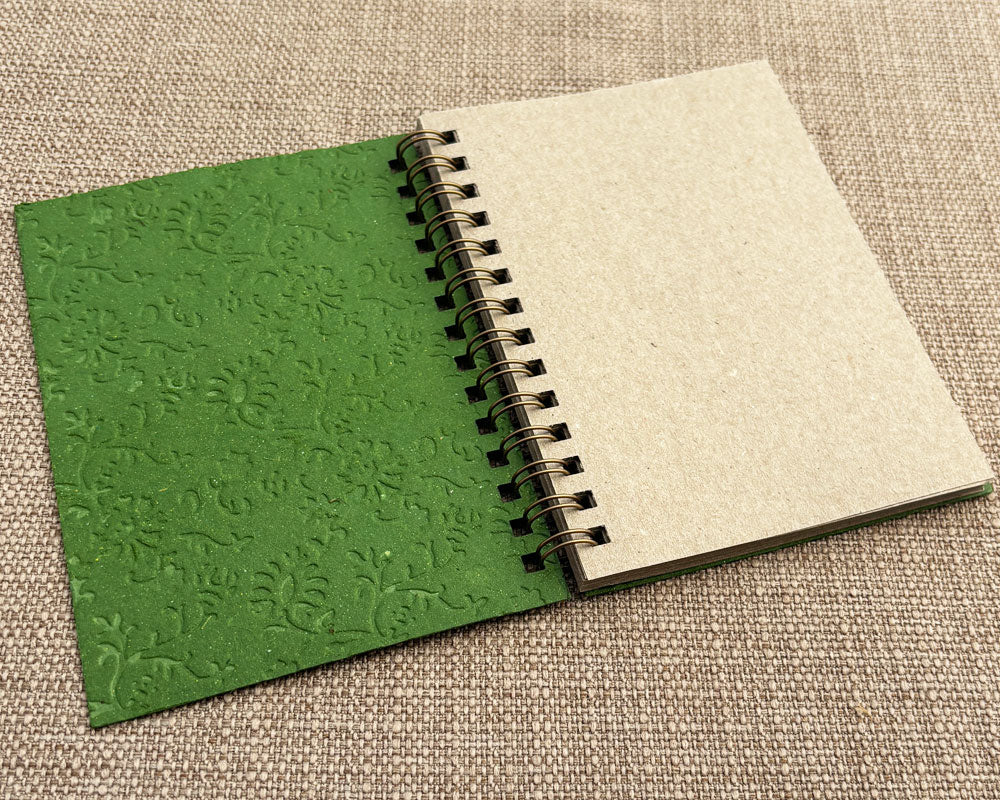 Small embossed notebook - Forest Green
