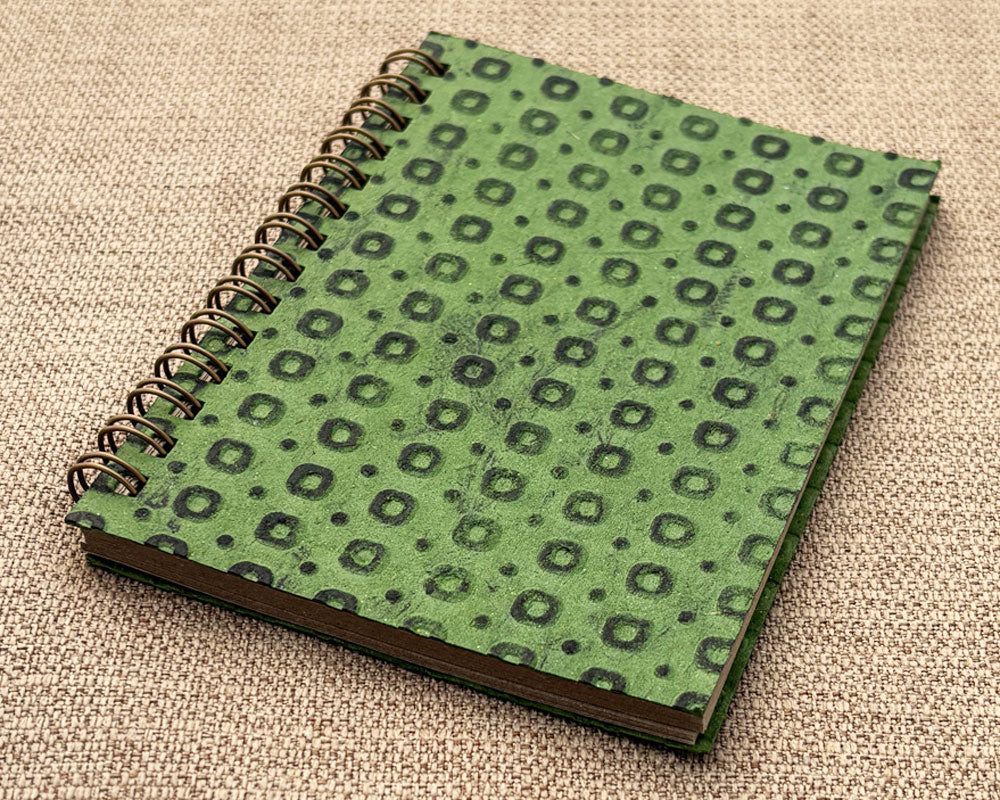 Small embossed notebook - Forest Green