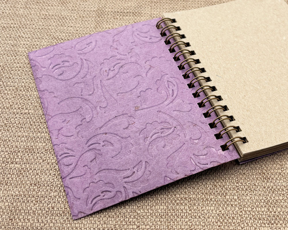 Small embossed notebook - Lavender