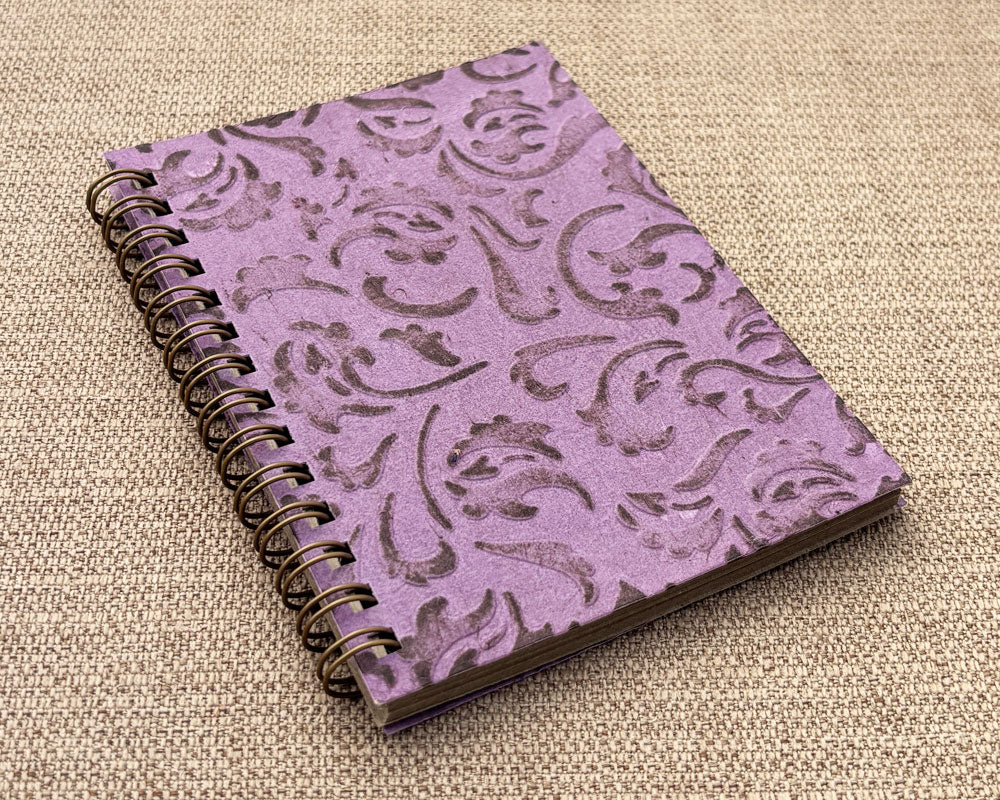 Small embossed notebook - Lavender