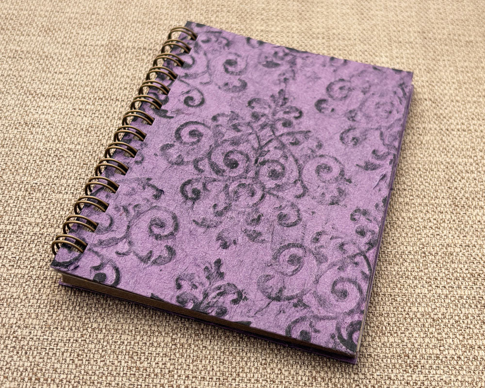 Small embossed notebook - Lavender