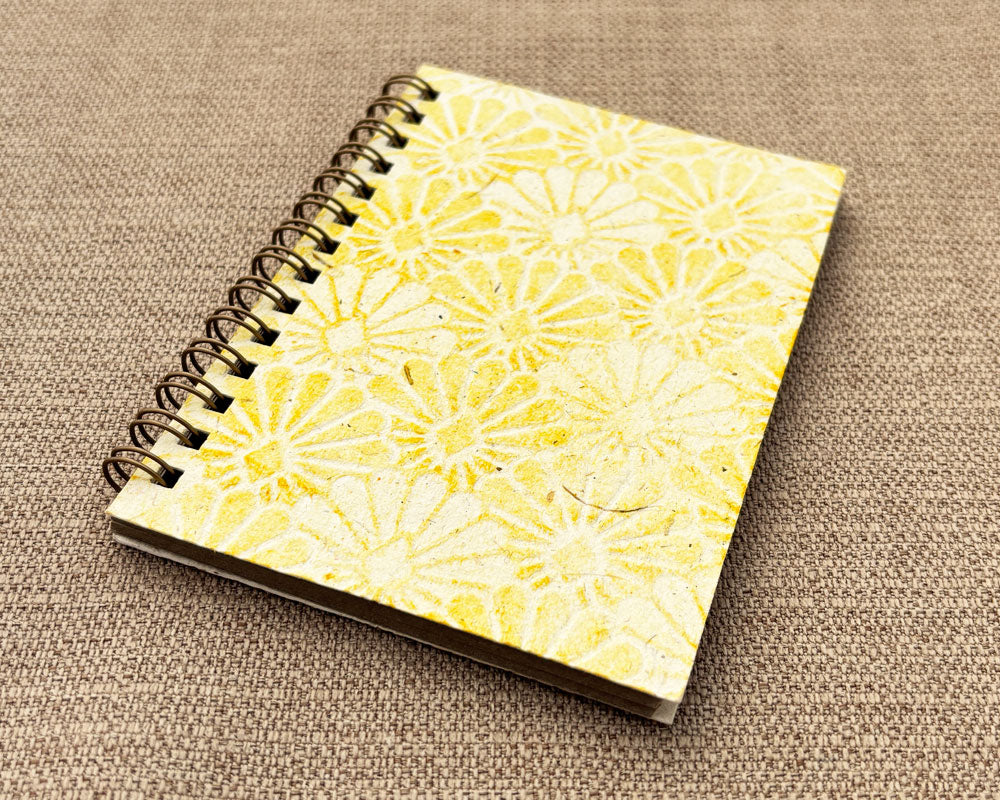 Small embossed notebook - Lemon