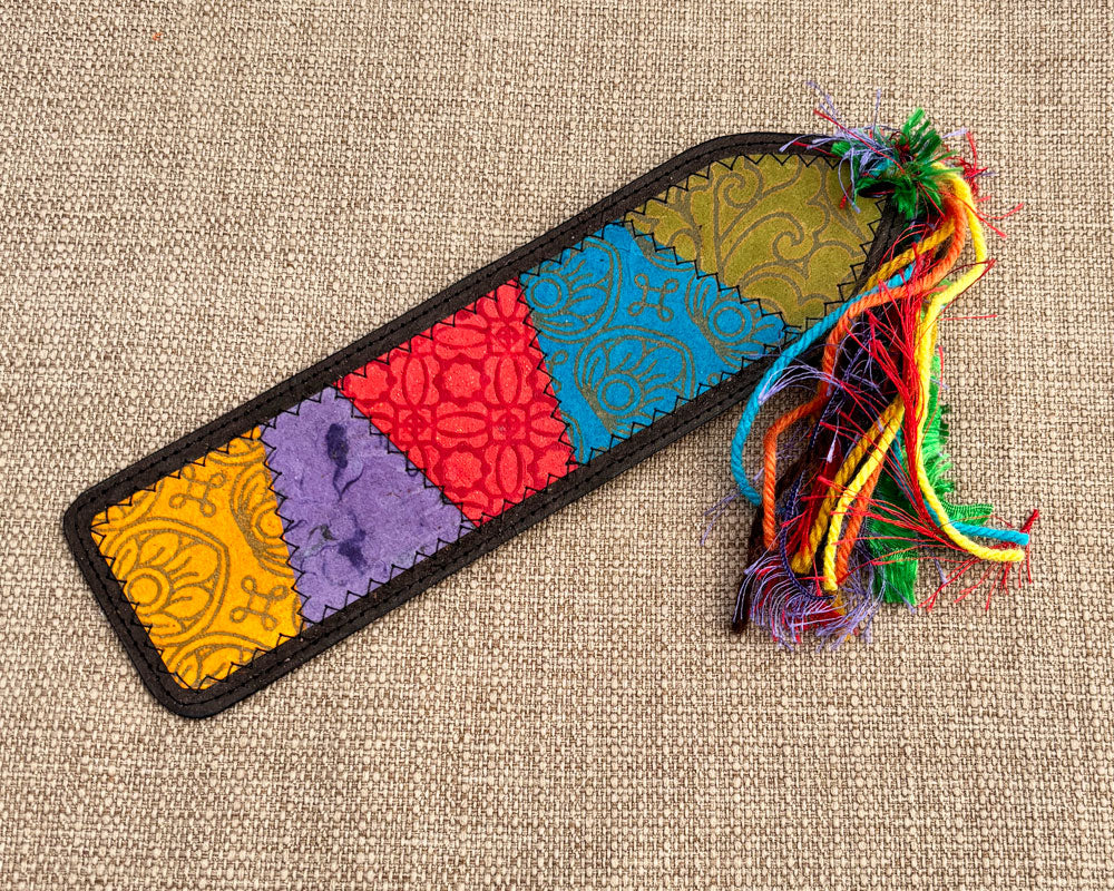 Patchwork bookmark - Multicoloured