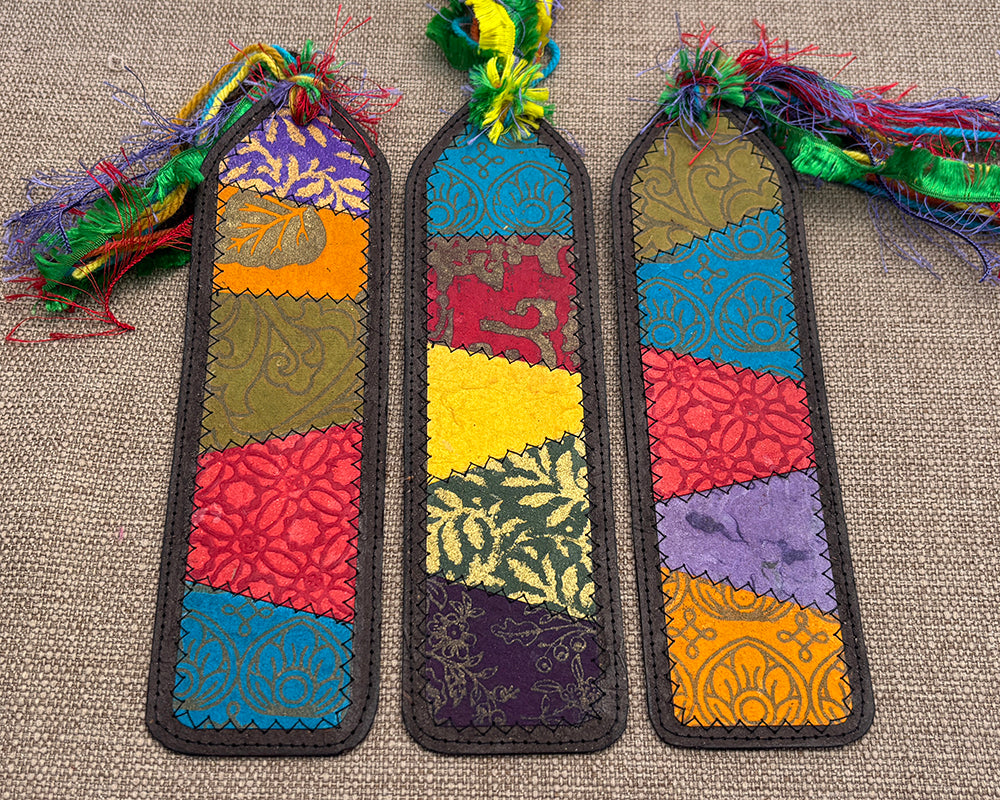 Patchwork bookmark - Multicoloured