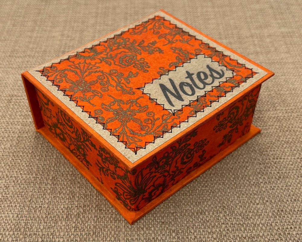 Notebox - Orange Floral