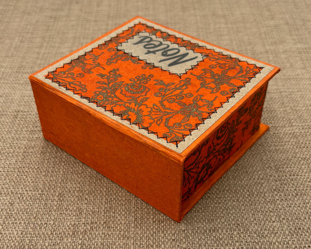 Notebox - Orange Floral