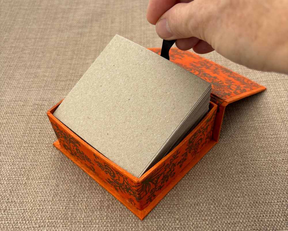 Notebox - Orange Floral