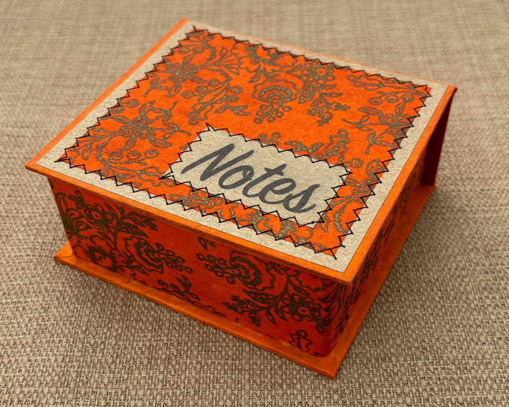 Notebox - Orange Floral