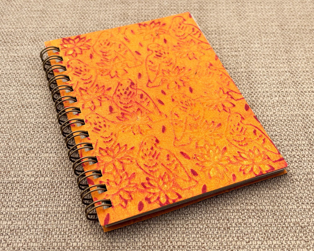 Small embossed notebook - Golden Yellow