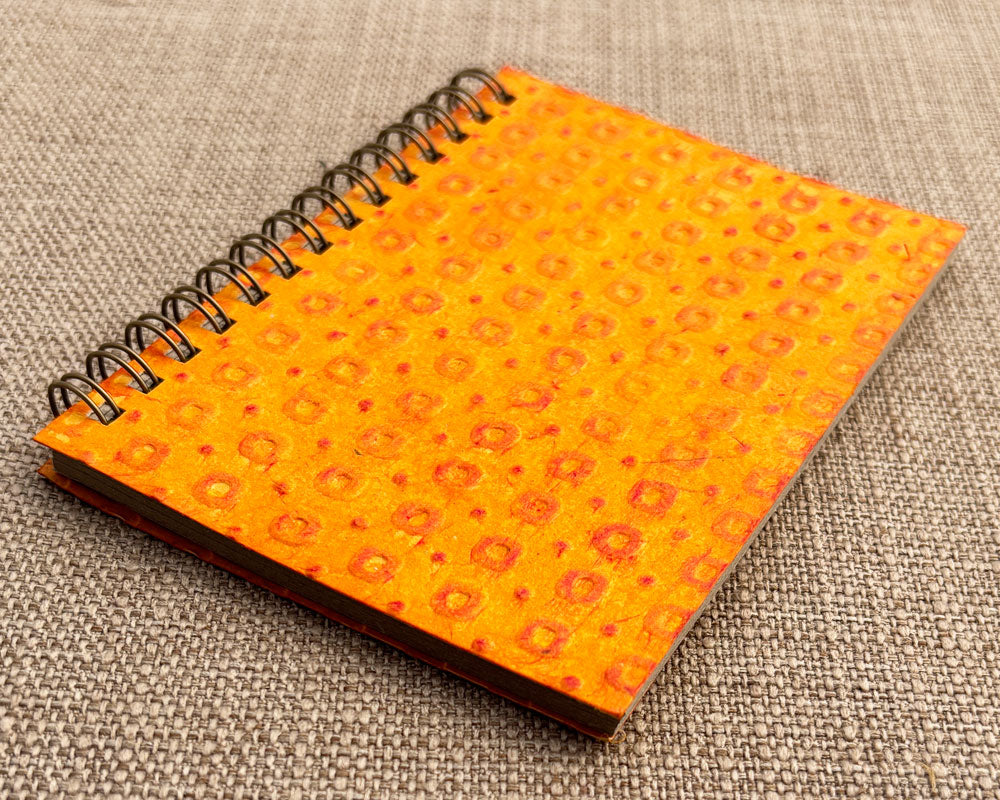 Small embossed notebook - Golden Yellow
