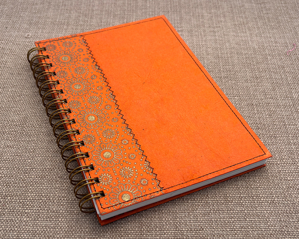 A5 Notebook Orange Daisy