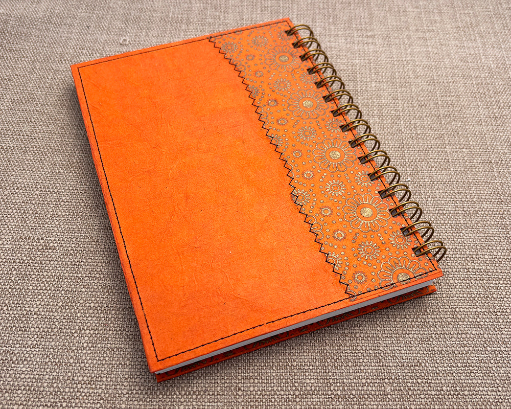 A5 Notebook Orange Daisy