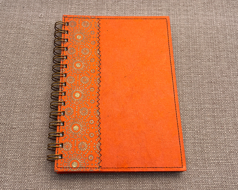 A5 Notebook Orange Daisy