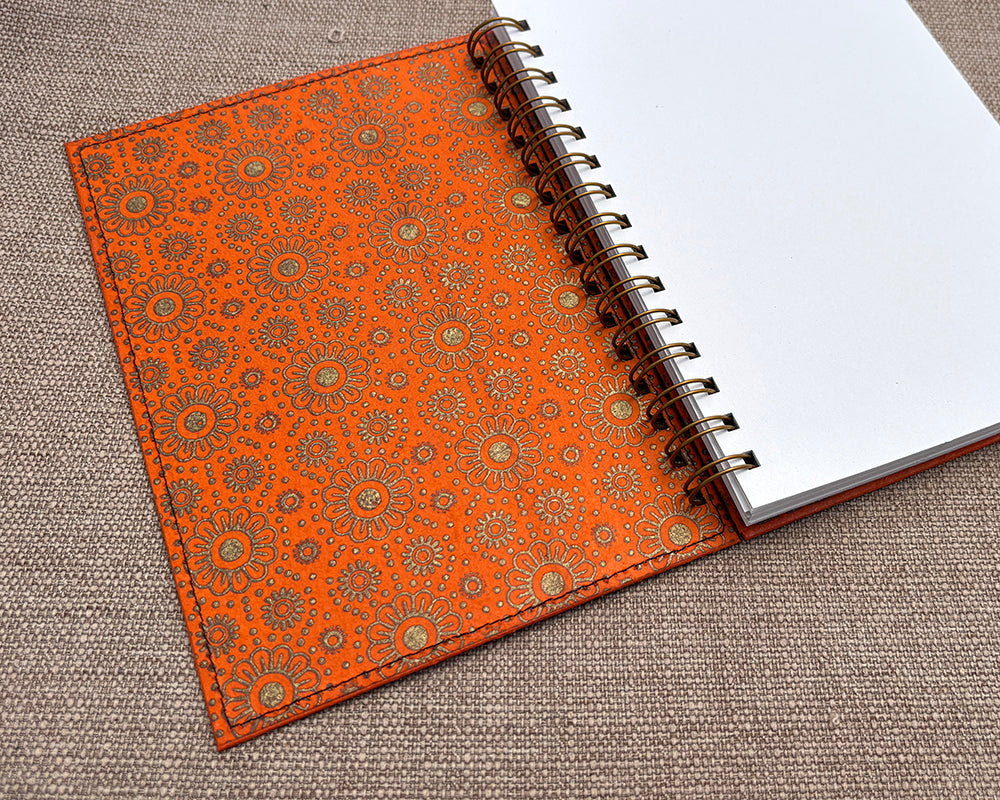 A5 Notebook Orange Daisy