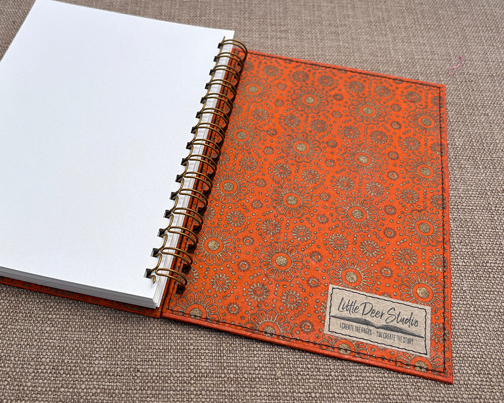 A5 Notebook Orange Daisy
