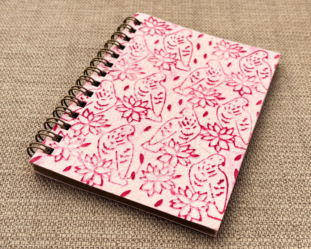 Small embossed notebook - Pale Pink